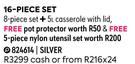 Chef's Choice 16 Piece Set (Silver) 824614