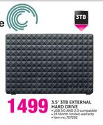 Seagate 3.5" 3TB External Hard Drive