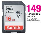 Sandisk 16GB Ultra Micro SD Card