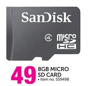 Sandisk 8GB Micro SD Card