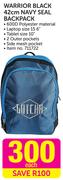 Gotcha Warrior Black 42Cm Navy Seal Backpack-Each