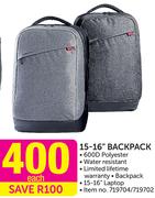 Kingsons 15-16" Backpack-Each