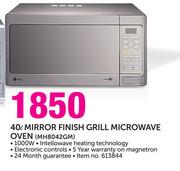 lg microwave mirror finish