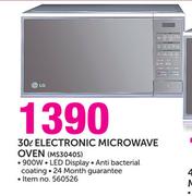 LG 30Ltr Electronic Microwave Oven MS3040S