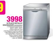 Bosch 12 Place Metallic Dishwasher SMS40E08ZA