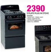 Defy 3 Plate Plug In Stove DSS439