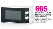 Defy 20Ltr White Manual Microwave Oven MDMO367 WM203/