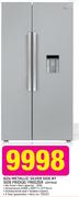 Defy 621Ltr Metallic Silver Side By Side Fridge/Freezer DFF416