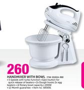 Logik Handmixer With Bowl YW-0102A-RB