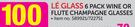 Le Glass 6 Pack Wine Or Flute Champagne Glasses-Per Pack