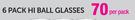 Le Glass 6 Pack Hi Ball Glasses-Per Pack