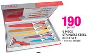Tissolli 6 Piece Stainless Steel Knife Set-Per Set