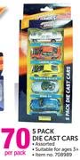 Adventure Wheels 5 Pack Die Cast Cars-Per Pack