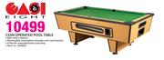 Eight Coin Operated Pool Table