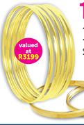 4mm 9ct Gold Bangles-Each