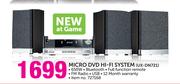 JVC Micro DVD Hi-Fi System UX-DN721