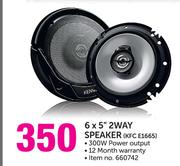 Kenwood 6 x 5" 2 Way Speaker(KFC E1665)