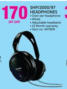 Philips SHP/2000/97 Headphones-Per Pair