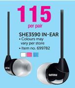Philips SHE3590 In Ear-Per pair