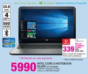 HP 15.6" Intel Core i3 Notebook Silver(15-AC101NI)
