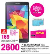 Samsung 7" 3G Tab 4 Bundle(T231)