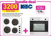 KIC 2 Piece Stainless Steel Hob And Oven