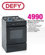 Defy 60cm 4 Burners Gas Stove DGS170