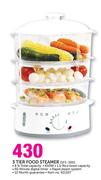 Sunbeam 3 Tier Food Steamer SFS-300