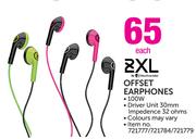2XL Offset Earphones-Each