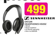 Sennheiser On Ear Headphones HD202