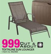 Out & About Textaline Sun Lounger