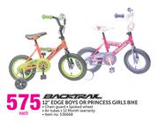 Backtrail 12" Edge Boys or Princess Girls Bike-Each