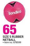 Sondico Size 5 Rubber Netball