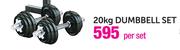 Trojan 20kg Dumbbell Set-Per Set