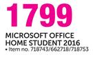 Microsoft Office Home Student 2016