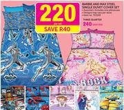 Barbie And Max Steel Single Duvet Cover Set-Per Set