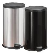 Main Stays 30Ltr Black Pedal Bin-Each