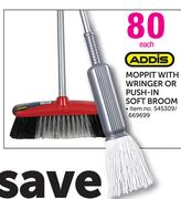 Addis Moppit With Wringer Or Push In Soft Broom-Each