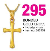 JCSA Bonded Gold Cross