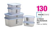 Mainstays 12 Piece Microwave Set