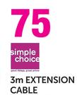 Simple Choice 3m Extension Cable