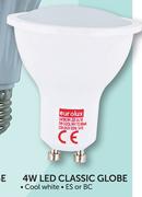 Eurolux 4W LED Classic Globe-Each