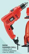 Black & Decker 500W Hammer Drill