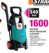 Stramm 140 Bar High Pressure Cleaner HPC-1800