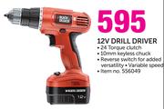 Black & Decker 12V Drill Driver