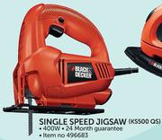 Black & Decker Single Speed Jigsaw KS500 QS