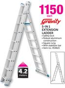 Gravity 5-In-1 Extension Ladder-Each