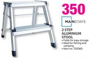 Mainstays 2 Step Aluminium Stool