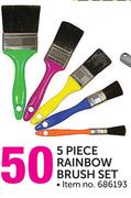 Academy 5 Piece Rainbow Brush Set
