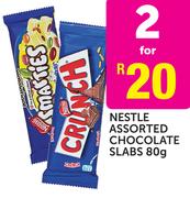 Nestle Assorted Chocolate Slabs-2x80g